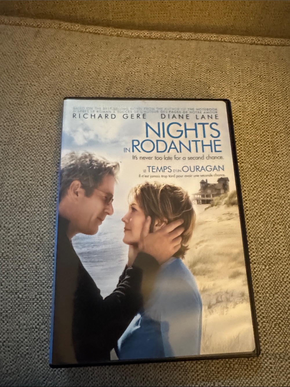 Nights in Rodanthe (DVD) - Richard Gere & Diane Lane - Blue Cover